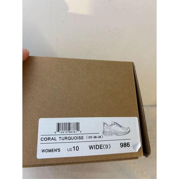 Orthofeet shoes women’s 10 wide coral turquoise - Picture 3 of 7